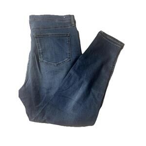 KIRKLAND Women's High-Rise Straight Jeans Blue Jeans Size: 16. BR